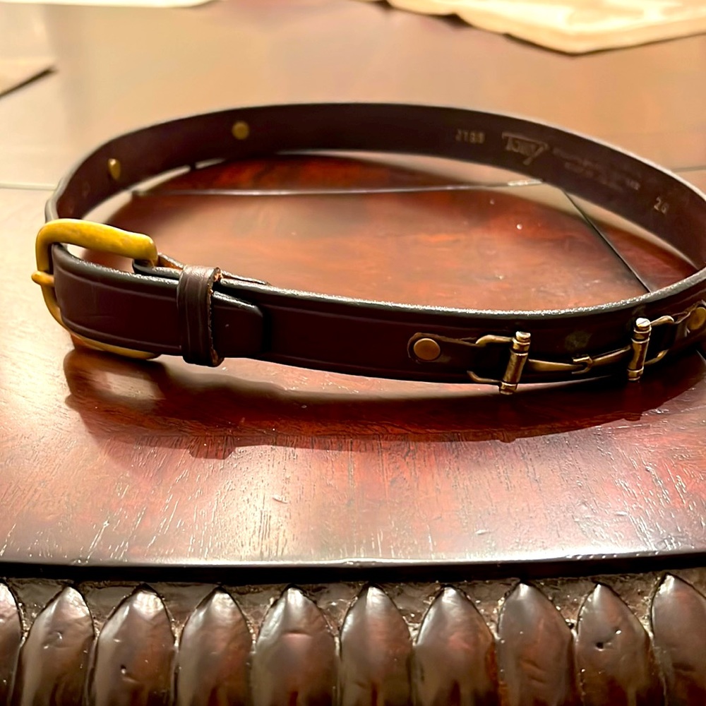 Tory English Bridle Leather Belt
